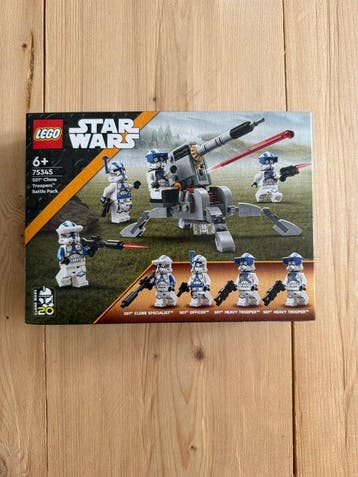 Lego Set - 75345 - Star Wars - 501st Clone Troopers Battle, Nieuw