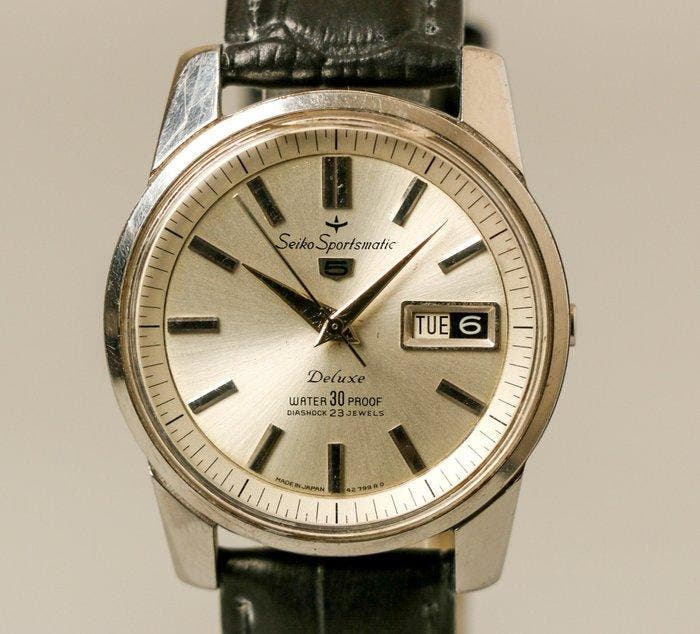 Seiko - Sportsmatic Deluxe - Zonder minimumprijs - 4001387 -, Bijoux, Sacs & Beauté, Montres | Anciennes | Antiquités