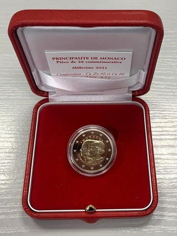 Monaco. 2 Euro 2021 10 Ans du Mariage Princier Proof