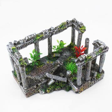 Griekse ruïne met pilaren OS-159 - aquarium decoratie, Ophalen of Verzenden