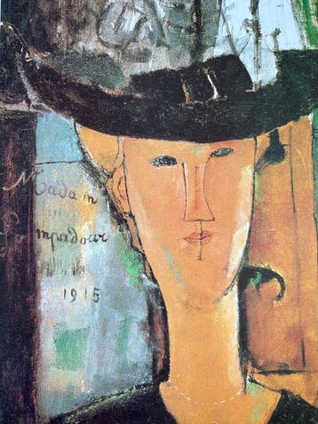 Amedeo Modigliani (1884-1920) - Madame Pompadour, Antiek en Kunst