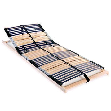 vidaXL Lattenbodem met 42 latten 7 zones 70x200 cm, Verzenden