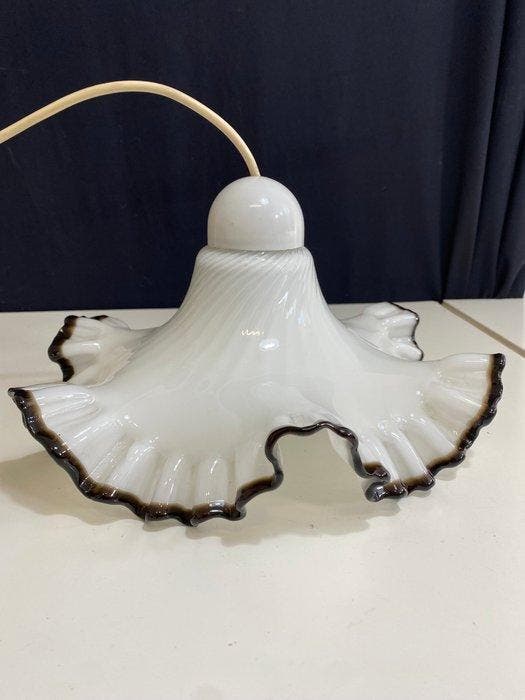 Lampe à suspendre - Verre - lustre, Antiek en Kunst, Curiosa en Brocante