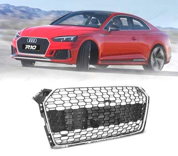 Calandre Pour Audi A5 16-19 Look Rs5 Chromé Noir Brillant Pd, Autos : Pièces & Accessoires, Carrosserie & Tôlerie, Verzenden