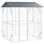vidaXL Vogelkooi Antraciet 215 x 208 x 247 cm Gegevens staal, Dieren en Toebehoren, Verzenden, Nieuw