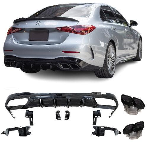 Diffuser | geschikt voor Mercedes-Benz | C-klasse 21- 4d sed, Auto diversen, Tuning en Styling, Verzenden