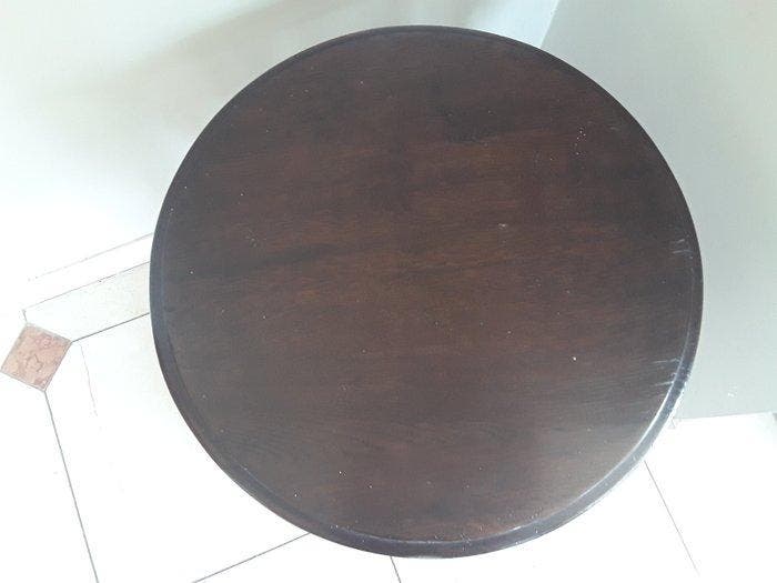 Bijzettafel - Eik - Engelse Drum side table, Antiek en Kunst, Curiosa en Brocante