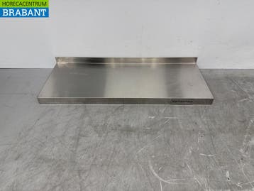 Etagère murale en acier inoxydable 80 x 30 cm Horeca, Verzenden