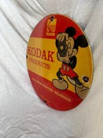 Kodak emaille reclamebord met Mickey Mouse – Ø 30 cm –, Nieuw