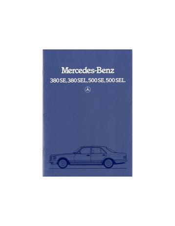 1984 MERCEDES BENZ S KLASSE BROCHURE DUITS, Boeken, Nieuw