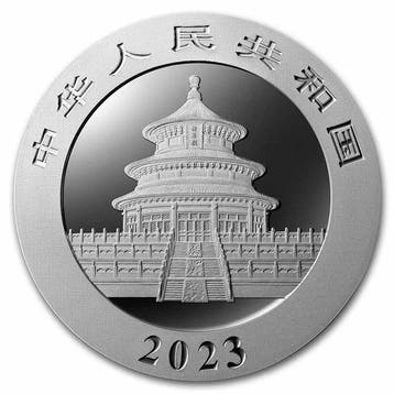 China. 10 Yuan 2023 30g ¥10 CNY Silver Panda Coin (In