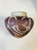 Emile Gallé - Vaas - Glas - Vaasschilderij Art Nouveau, Antiek en Kunst