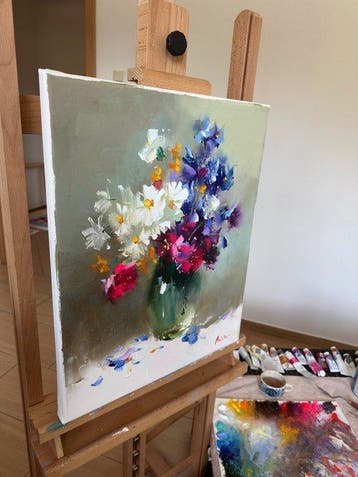 Aziz Sulaimanov - Colorful Wildflower Bouquet
