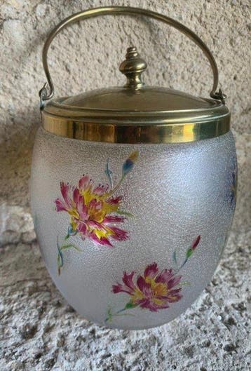Baccarat - Pot à biscuits - Verre, Métal
