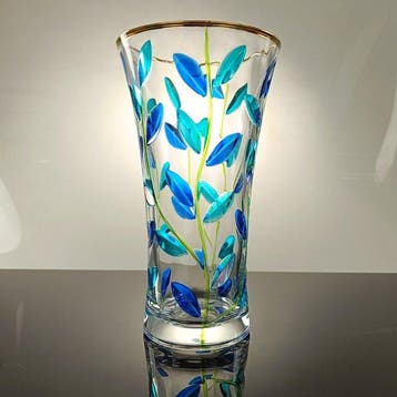 Secoloventesimo - Vaas - Summer Leaves Vase - 24 kt goud -, Antiek en Kunst