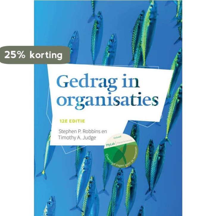 Gedrag in Organisaties, 12 editie met MyLab NL toegangscode, Boeken, Schoolboeken, Gelezen, Verzenden