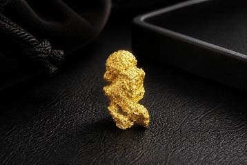 Goud Goud nugget - Hoogte: 10.05 mm - Breedte: 5.1 mm- 1.25
