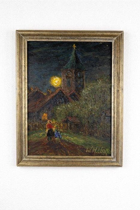 Wolfgang Heinz Unger (1929-2019) - Heimwärtz am Abend, Antiquités & Art, Art | Peinture | Classique