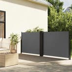 vidaXL Windscherm uittrekbaar 100x1000 cm antraciet, Verzenden