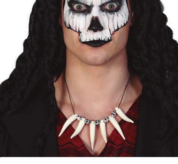 Halloween Ketting Tanden, Verzenden, Nieuw