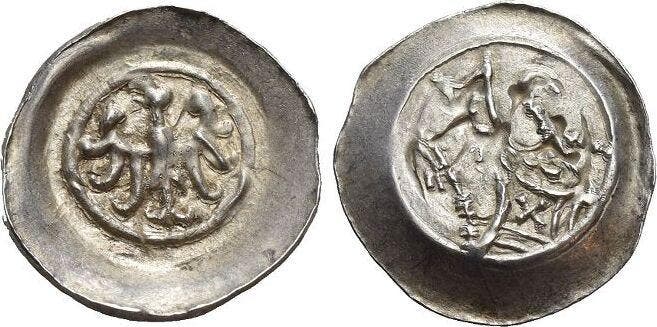 Pfennig Offenburg-bischoeflich Straßburgische Muenzstaett.., Timbres & Monnaies, Monnaies | Europe | Monnaies non-euro, Envoi