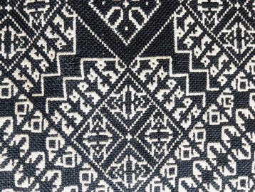 Broderie - 62 cm - 42 cm - coton Fès Maroc, Antiquités & Art
