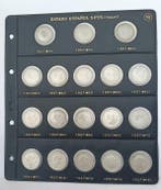 Espagne. Francisco Franco. 5 Pesetas 18 monedas de 5 pesetas