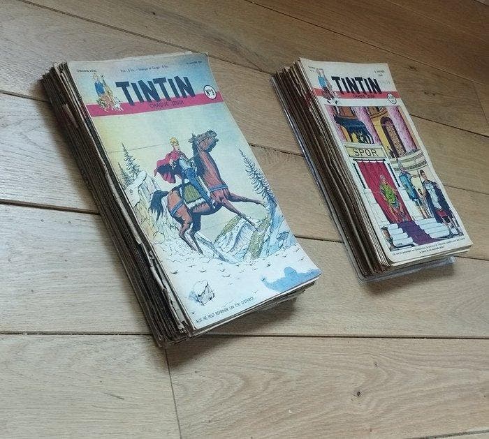 Tintin (magazine) - Tintin - 89 Tijdschriften - Eerste druk, Livres, BD