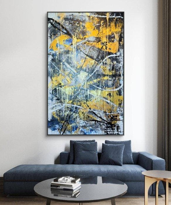 Micha Lenartowicz - Touch of Gold - XXL, Antiek en Kunst, Kunst | Schilderijen | Modern