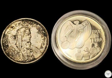 Zwitserland. Set of 2 coins: 5 & 20 Francs 1953/2000, incl.