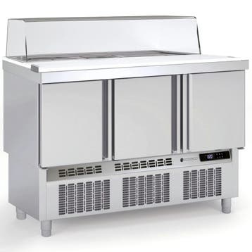Saladette | 700 RANGE | 264L | 3 Deuren (1/1 GN) | Boven, Verzenden