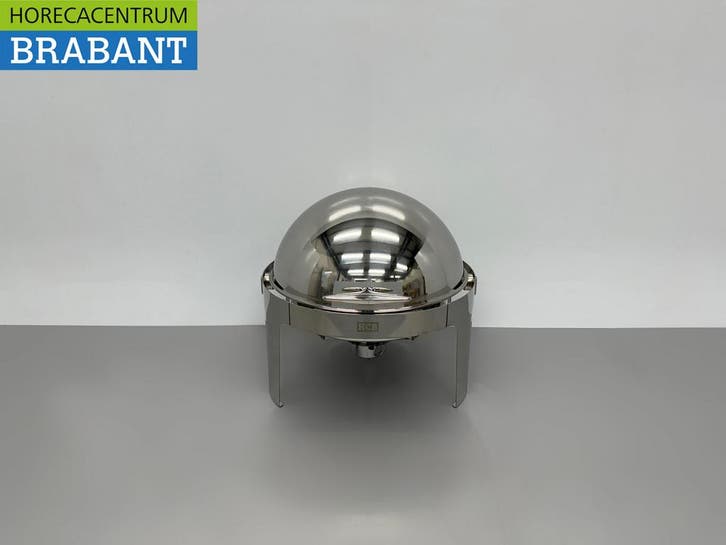 HCB Chafing Dish rond Rolltop acier inoxydable - 6 litres -, Articles professionnels, Horeca | Équipement de cuisine, Envoi