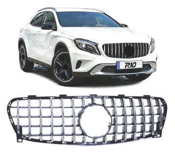 CALANDRE MERCEDES GLA X156 2017- NOIR CHROMÉ LOOK AMG GT, Verzenden
