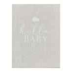 Grijze Gastenboek Hello Baby 16cm, Verzenden, Nieuw