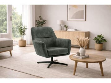 Veiling - Fauteuils Emma - Draaibaar - Velours -  Groen