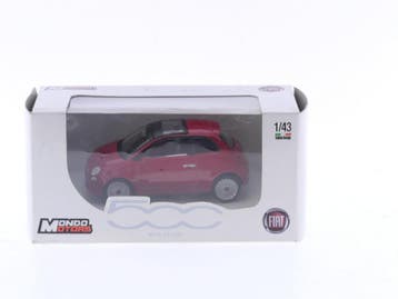 Schaal 1:43 Mondo Motors Fiat 500 2016 #4256 (Automodellen), Hobby en Vrije tijd, Modelauto's | 1:43, Ophalen of Verzenden, Zo goed als nieuw