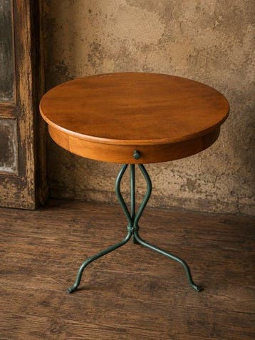Salontafel - Hout, Metaal - Bijzettafel met lade