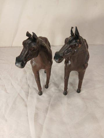 sculptuur, CAVALLI - 30 cm - Cuio, glas - 1920, Antiek en Kunst