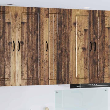 vidaXL Wandkast LUCCA Oud hout 40 x 31 x 100 cm Bewerkt hout, Verzenden