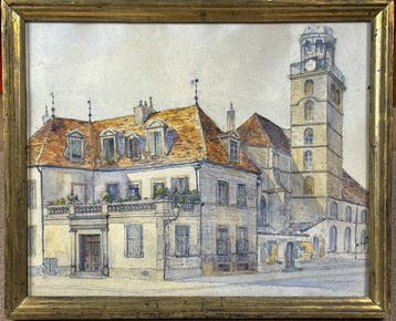 Paul Monnier (1907-1982) - La Maison du Singe, Rue, Antiek en Kunst