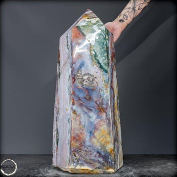 42,4 kg adembenemende agaat-obelisk uit Brazilië – Kwaliteit