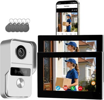 Videodeurbel 1080p + 2 Schermen | Retour deal | 35% korting, Verzenden, Buitencamera