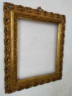 Lijst- Pronklijst – verguld houten kader met opengewerkt