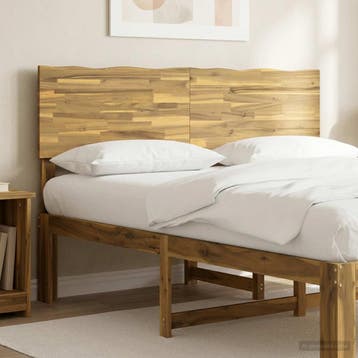 vidaXL Live Edge Hoofdbord ROSTOCK Witgewassen 120 cm, Maison & Meubles, Verzenden