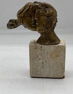Carlo Conte - sculptuur, Lui e lei - 6.5 cm - Brons, Antiek en Kunst