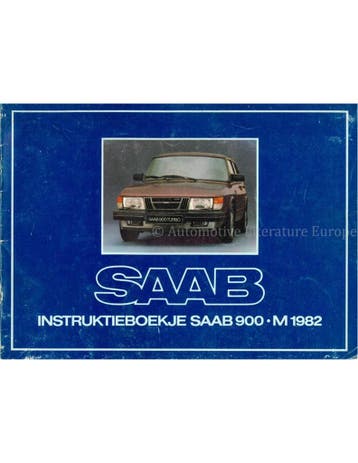 1982 SAAB 900 INSTRUCTIEBOEKJE NEDERLANDS, Ophalen of Verzenden