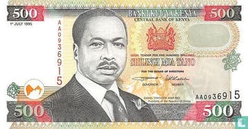 Kenia - Kenya 500 Shillings - 1995, Postzegels en Munten, Bankbiljetten | Afrika, Verzenden, Overige landen, Los biljet