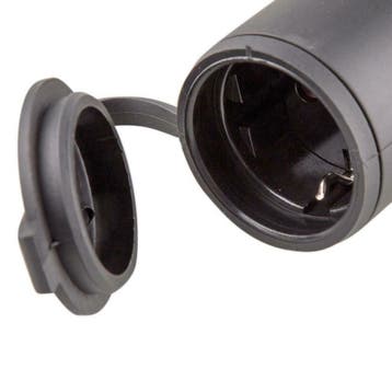 Stekker rubber waterdicht - 230V, Doe-het-zelf en Bouw, Verzenden, Nieuw, Kabel of Snoer