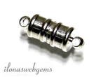Verzilverd magneetslotje ca. 16x6mm, Hobby en Vrije tijd, Kralen en Sieraden maken, Verzenden, Nieuw, Overige typen