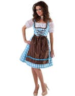 Luxe tirol jurk met bruine schort, Ophalen of Verzenden, Nieuw